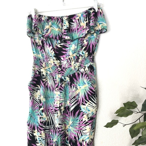 Forever 21 Strapless Floral Jumpsuit - Picture 2 of 7